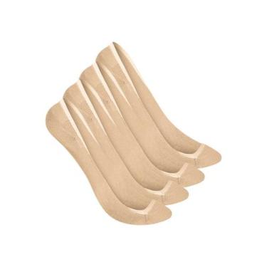 Imagem de Kit 4 Pares de Sapatilhas Selene 7340-003 - Genérico, Bege