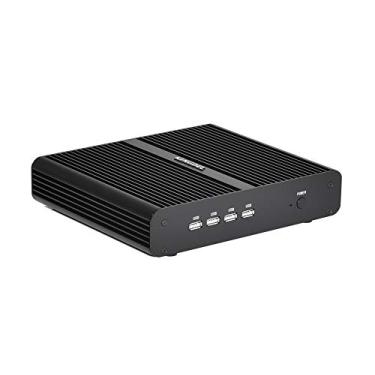 Imagem de KINGDEL NC860 Mini computador de mesa, mini PC sem ventilador com CPU i7-10510U 10ª geração, 16GB DDR4 RAM, SSD NVMe de 256GB, 4K: 4096x2304, HD, DP, Gigabit Ethernet, Windows 11 Pro