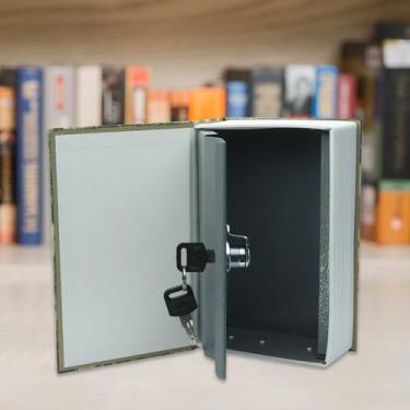 Imagem de Cofre Livro Camuflado 2 Chaves Discreto Porta Joias Rota 66 - KOKAY