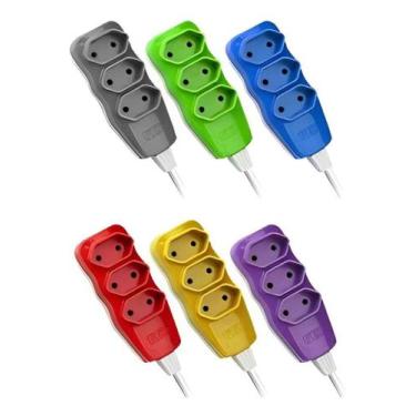 Imagem de Extensao 3m 2P+T Compacta Sortida Cabo PP 10a 250v - FC