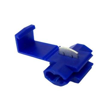 Imagem de Kit 50 Pçs Conectores Derivação Elétrico Azul Para Emenda Fios e Cabos