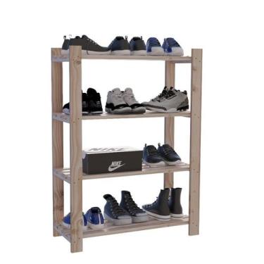 Imagem de Prateleira de Livros em Madeira Pinus - Technox