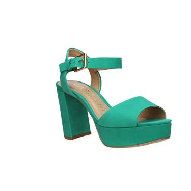 Imagem de CARRANO Sandália feminina de salto Maria, Verde, 36