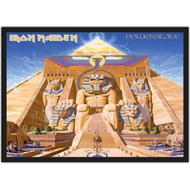 Imagem de Quadro Decorativo Bandas Iron Maiden Com Moldura Salas e Quartos G01 -