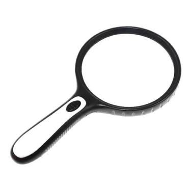 Imagem de Lupa de mão Gigante com 4 luzes de LED para leitura ou inspeção - Raff