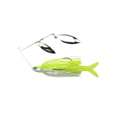 Imagem de FishLab Bio-Blade Willow Leaf Spinnerbait 8,5 cm 10,5 g, verde-limão/branco