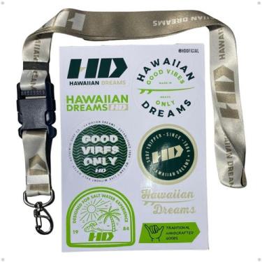 Imagem de Chaveiro Cordão HD + Adesivos - Hawaii Dreams