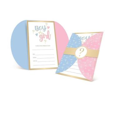Imagem de Convite Chá Revelação Boy OR Girl Papilloo - CROMUS