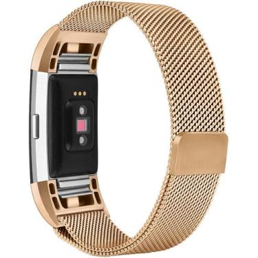 Imagem de Pulseiras NSmart em aço inoxidável Compatível com Fitbit Fit Bit Charg