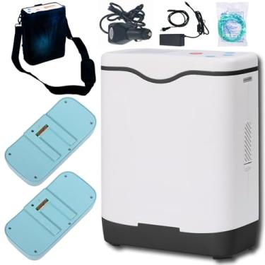 Imagem de MáQuina De Ox PortáTil De Viagens, Uso DoméStico Oxi, Mini Gerador, ConcentraçãO De 95%, Bateria De 6400 Mah, Ac/Dc, Três métodos de fonte de alimentação