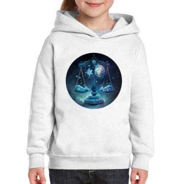 Imagem de Moletom Infantil Libra Sígno - Foca na Moda, Branco, 14
