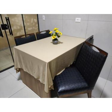 Imagem de Toalha de Mesa de Cozinha Copa Sala de Jantar 6 Lugares 2,20m x 1,40m 