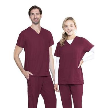 Imagem de Conjunto Médico Hospitalar Ph  - Dona Moça, Pijama plus bordo, XG