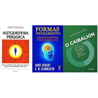 Imagem de kit 3 livros autodefesa psiquica + Formas pensamentos: Criações mentai