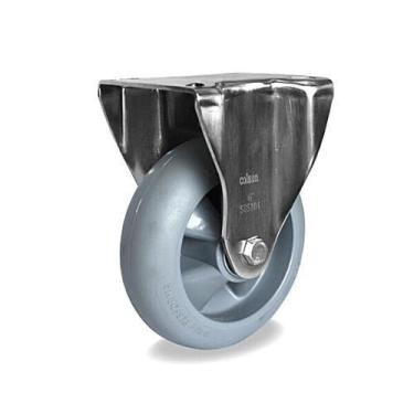 Imagem de Rodizio industrial aço Inox 6x2 pol. base fixa roda macia - Colson