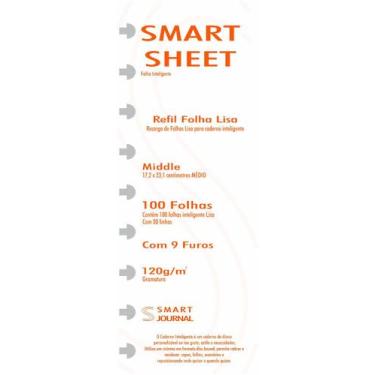 Imagem de Refil Caderno Inteligente Discos 120g 100 Folhas Liso Medio - Best