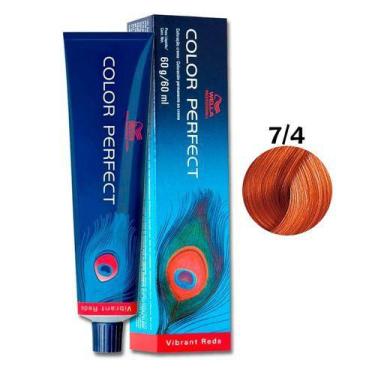 Imagem de Wella Tintura Color Perfect 7  /  4  Louro Médio Avermelhado  60g