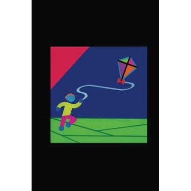 Imagem de KITE FLIGHT Notebook: LINED paper, 120 page 6”x9” wide/legal ruled composition pad with POP ART cover for school, college, English, science, travel ... like to stay between the lines: Structured
