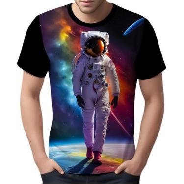 Imagem de Camisa Camiseta Galaxias Astronauta Marte Lua Planetas 1 - Enjoy Shop,