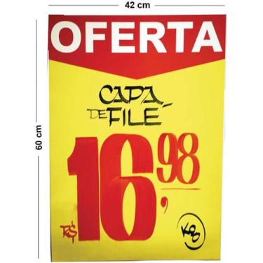 Imagem de Cartaz Para Marcacao Oferta Amarelo A2 250G 42X60cm - Radex