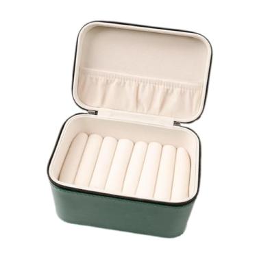 Imagem de kowaku Pulseira caixa de armazenamento recipiente portátil grande capacidade titular caso exibição jóias pulseira organizador para vender casa quarto,