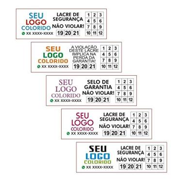 Imagem de 2000 Etiqueta Lacre Casca De Segurança 3 X 1cm Numeradas