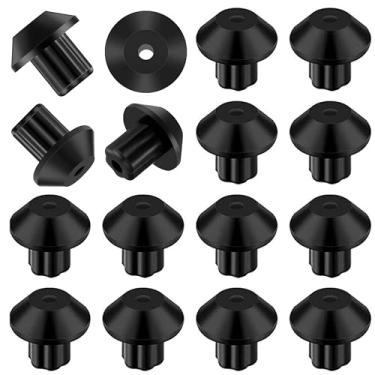 Imagem de Pacote com 16 WB2K101 Kit de pés de borracha para grelha de queimador GE Kenmore Hotpoint WB02K0101 247410 AP2622260 PS241358