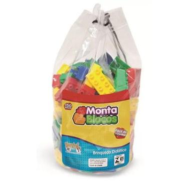 Imagem de Blocos de Montar Monta Blocos Mochila c/ 150 Peças Kepler