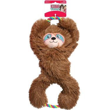 Imagem de Brinquedo Tuggz Sloth Pelucia Bicho Preguiça Com Apito e Corda Para Cachorro LG / XL