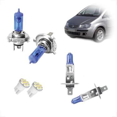 Imagem de Kit Lâmpadas Halógena Super Branca H7 H1 Farol Baixo e Milha Idea 2005