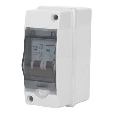 Imagem de 500V Solar Photovoltaic DC Combiner Box, Mini Disjuntor Com Caixa de Distribuição à Prova D'água IP65, para de Grade de Painel Solar (20a)