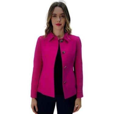 Imagem de Casaco Malise Curto em Lã Batida Feminino-Feminino