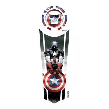 Imagem de Adesivo Gravata E Bocal Capitao America Resinado 234 - Resitank