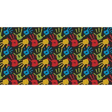 Imagem de Tapete Brisa Infantil Palma da Mão 1,00m x 1,30m Preto Kapazi