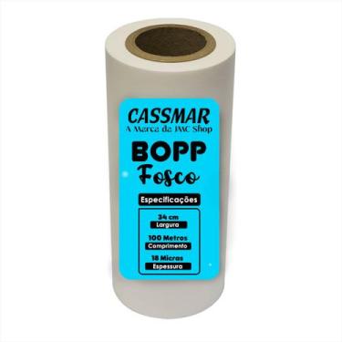 Imagem de Bopp Fosco Para Laminação Bobina A3 34cmX100m Cassmar 01un