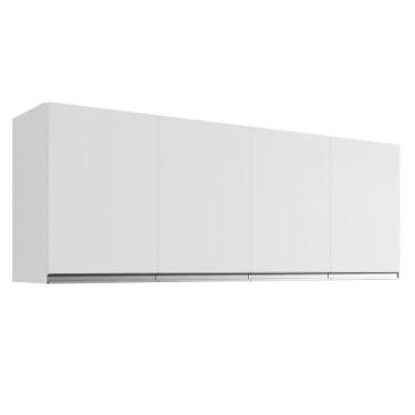 Imagem de Armário Aéreo 4 Portas 160cm Madrid Branco - Montanaris Decor - MD MON