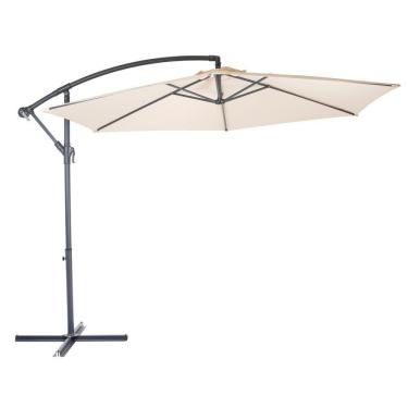 Imagem de Ombrelone Guarda-sol Suspenso Com Base 3m Bora Bora Mor Bege