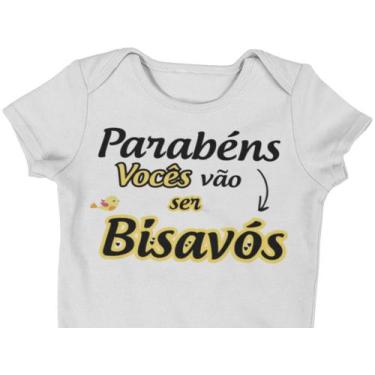 Imagem de Body Bebê Parabéns Vocês Vão Ser Bisavós Branca - Del France, PP
