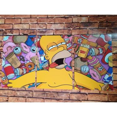 Imagem de Quadros decorativos Homer Simpsons ressaca
