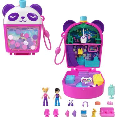 Imagem de Conjunto de brinquedos Polly Pocket Bubble Tea Panda com 2 microbonecas