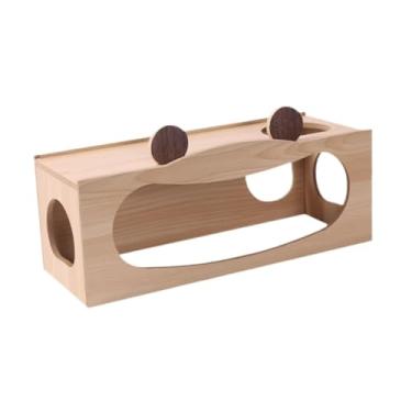 Imagem de Ｂｅｓｇａ Hamster Wood House Hamster Hideout Hideaway Exploration Acessórios para gaiola de brinquedos para chinchilla gerbils hamsters pequenos animais de, L