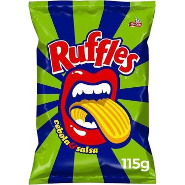 Imagem de Batata Frita Ondulada Cebola e Salsa Elma Chips Ruffles Pacote 115g