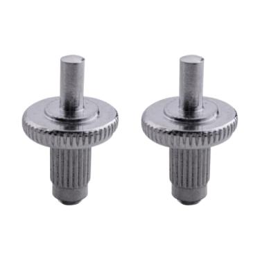 Imagem de DIAO79NI Pacote com 2 pinos de ponte de guitarra Tune-O-Matic pinos de roda e âncoras de 4 mm para estilo Nashville Les Paul SG ES (cromado)