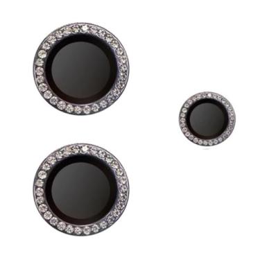 Imagem de Kit (3* Pcs) Película Câmera Strass Diamonte Redmi Note 14 (5G/4G) Protetor da Lente Anti Risco (DOURADA)