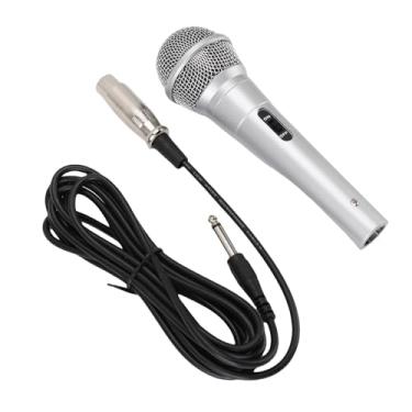 Imagem de Microfone Com Fio Portátil de 6,5 Mm, Microfone Vocal Dinâmico Com Redução de Ruído, Tecnologia de Eliminação de Corrente para Alto -falantes.