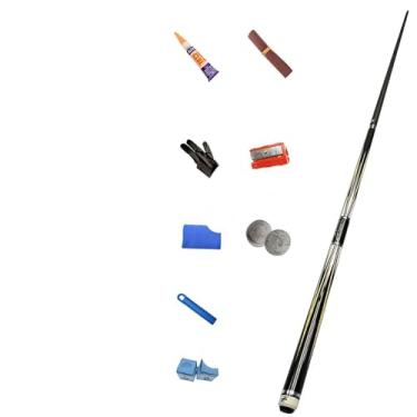 Imagem de Taco de Sinuca Profissional 1/2 Estrutura Taco de Bilhar de Bordo Canadense 147cm (58in) - Cabeça de Haste Não Intercambiável 10mm/11.5mm/13mm (B Tacos de bilhar e acessórios, 11.5mm)