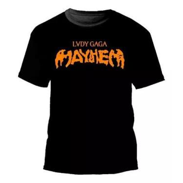Imagem de Blusa Camisa Lady Gaga Show Mayhem Rio Unissex Camiseta Pop - Loja Din