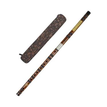 Imagem de Flauta De Bambu Profissional Dizi Instrumento Musical De Sopro Tradici