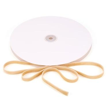 Imagem de Pandahall Fita de veludo dupla face de 20 metros, fita de veludo cáqui, fita de cetim fina para embrulho de presente, buquês de guirlandas, decoração de festa de Natal