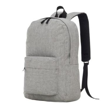 Imagem de Mochila Escolar Notebook 17 Polegadas Leve Poliéster - Asia,  Cinza